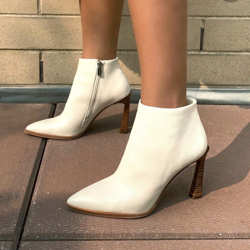 Vince Camuto White Ankle Boot